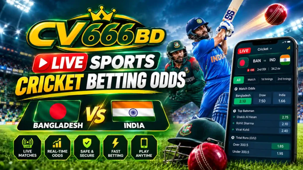 CV666 Game BD live sports cricket betting odds